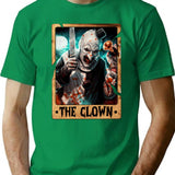 The Clown Tarot Design. T-Shirt for Men & Women, T-Shirts Graphic Tee - Green