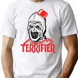 The Clown Terrifier Art T-Shirt for Men & Women, T-Shirts Graphic Tee - White