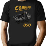 The Commando 850 T-Shirt for Men & Women, T-Shirts Graphic Tee - Black