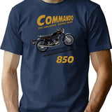 The Commando 850 T-Shirt for Men & Women, T-Shirts Graphic Tee - Navy