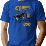The Commando 850 T-Shirt for Men & Women, T-Shirts Graphic Tee - Blue