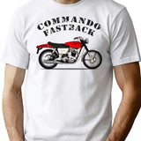 The Commando Fastback T-Shirt for Men & Women, T-Shirts Graphic Tee - White
