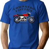 The Commando Fastback T-Shirt for Men & Women, T-Shirts Graphic Tee - Blue