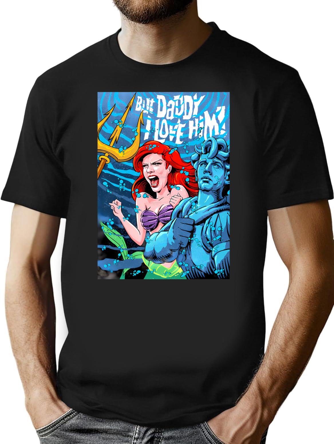 The Daddy T-Shirt for Men & Women, T-Shirts Graphic Tee - Black
