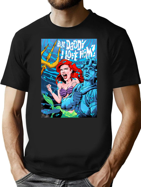 The Daddy T-Shirt for Men & Women, T-Shirts Graphic Tee - Black