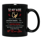 The Day I Met You My Wife (Bk) Black Gift Coffee Mug - Black