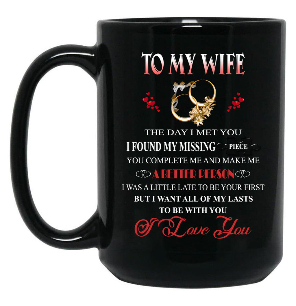 The Day I Met You My Wife (Bk) Black Gift Coffee Mug