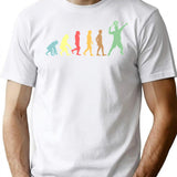 The Evolution Of A Padel Tennis Player T-Shirt for Men & Women, T-Shirts Graphic Tee - White
