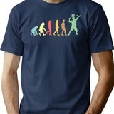 The Evolution Of A Padel Tennis Player T-Shirt for Men & Women, T-Shirts Graphic Tee - Navy