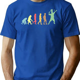 The Evolution Of A Padel Tennis Player T-Shirt for Men & Women, T-Shirts Graphic Tee - Blue