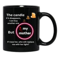 The Face Of My Mom Irreplaceable Black Gift Coffee Mug - Black