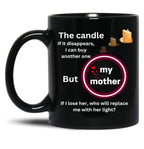 The Face Of My Mom Irreplaceable Black Gift Coffee Mug