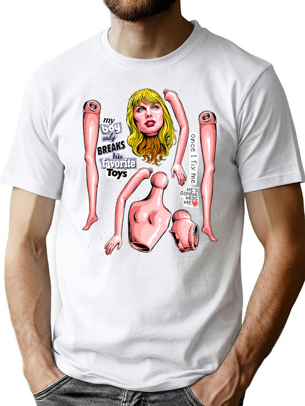 The Favorite Toys T-Shirt for Men & Women, T-Shirts Graphic Tee - White