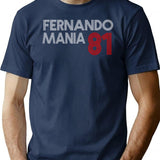 The Fernando Mania Los Angeles Baseball Vintage Fernando Valenzuela Shirt T-Shirt for Men & Women, T-Shirts Graphic Tee - Navy