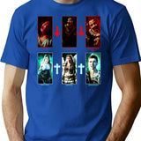 The Gangs All Here (Terrifier 2) T-Shirt for Men & Women, T-Shirts Graphic Tee - Blue