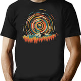 The Geometry Of Sunrise T-Shirt for Men & Women, T-Shirts Graphic Tee - Black