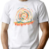 The Geometry Of Sunrise T-Shirt for Men & Women, T-Shirts Graphic Tee - White