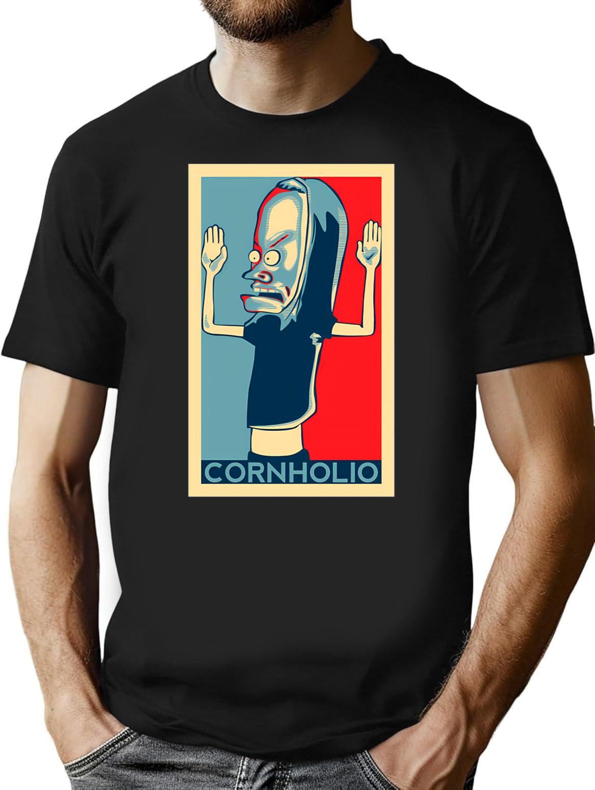 The Great Cornholio Retro Beavi.And Buttheads - T-Shirt for Men & Women, T-Shirts Graphic Tee - Black