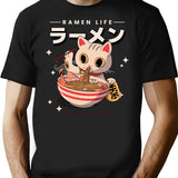 The Great Ramen Off Kanagawa T-Shirt for Men & Women, T-Shirts Graphic Tee - Black