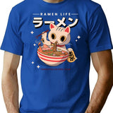 The Great Ramen Off Kanagawa T-Shirt for Men & Women, T-Shirts Graphic Tee - Blue
