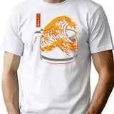 The Great Wave Of Coffee T-Shirt for Men & Women, T-Shirts Graphic Tee - White
