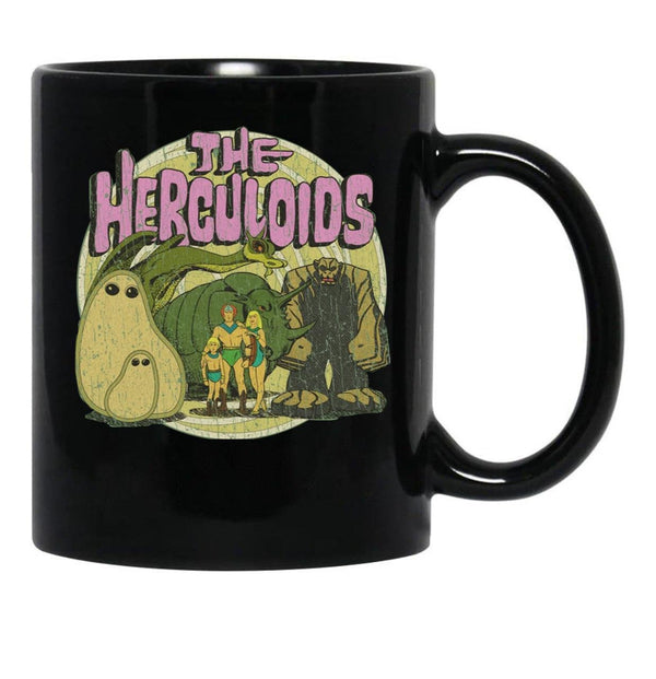 The Herculoids 1967 Black Coffee Mug, Gift Coffee Mug - Black