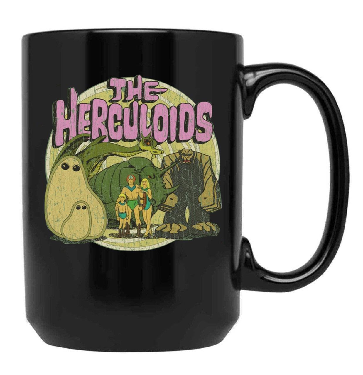The Herculoids 1967 Black Coffee Mug, Gift Coffee Mug