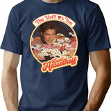 The Hoff Loves You T-Shirt for Men & Women, T-Shirts Graphic Tee - Navy