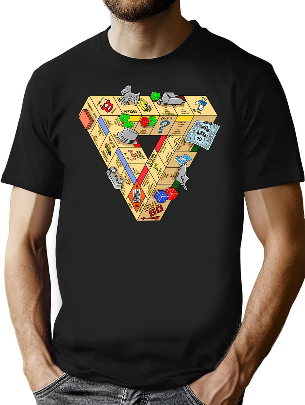 The Impossible Board Game T-Shirt for Men & Women, T-Shirts Graphic Tee - Black