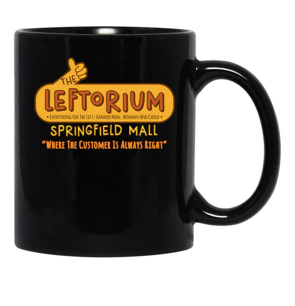 The Leftorium Store Black Coffee Mug, Gift Coffee Mug - Black