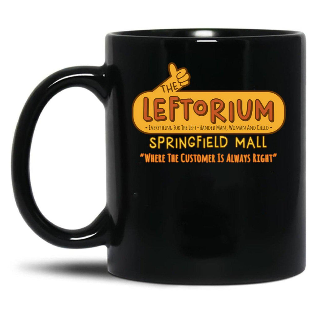 The Leftorium Store Black Coffee Mug, Gift Coffee Mug