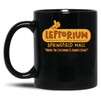 The Leftorium Store Black Coffee Mug, Gift Coffee Mug