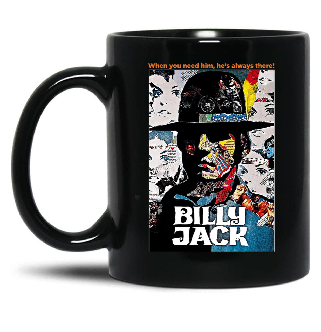 The Legend of Billy Jack Poster Black Coffee Mug, Gift Coffee Mug