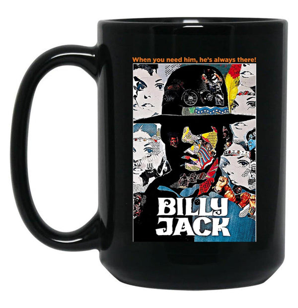 The Legend of Billy Jack Poster Black Coffee Mug, Gift Coffee Mug - Black