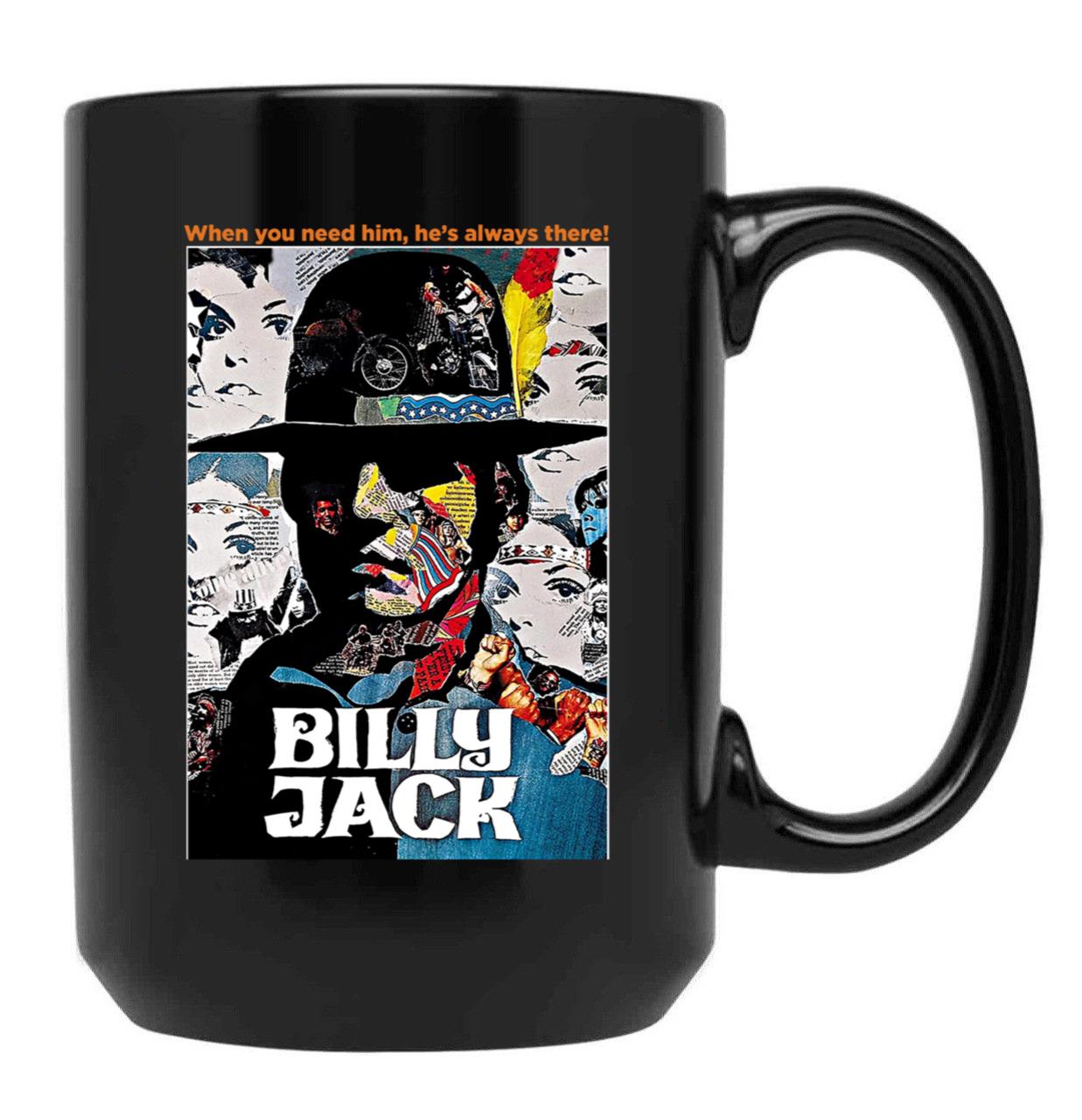 The Legend of Billy Jack Poster Black Coffee Mug, Gift Coffee Mug