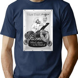 The Lighthouse Vintage Canned Lobster Poster ( Yer Fond Of Me Lobster ) T-Shirt for Men & Women, T-Shirts Graphic Tee - Navy