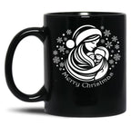 The Magic Of Christmas With Family Black Gift Coffee Mug