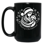 The Magic Of Christmas With Family Black Gift Coffee Mug