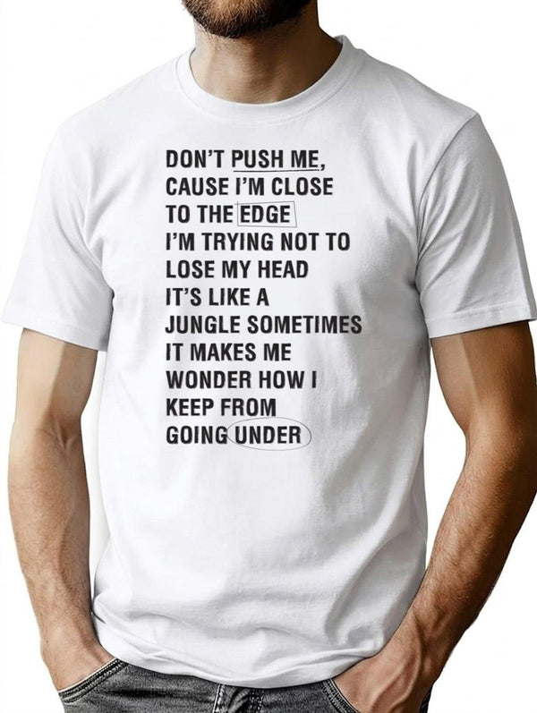 The Message Grand Master Flash Classic Hip Hop Rap Lyric Music T-Shirt for Men & Women, T-Shirts Graphic Tee - White