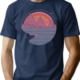 The Mountains Are Calling T-Shirt for Men & Women, T-Shirts Graphic Tee - Navy