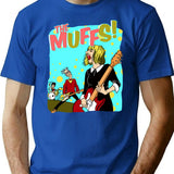The Muffs Vintage T-Shirt for Men & Women, T-Shirts Graphic Tee - Blue