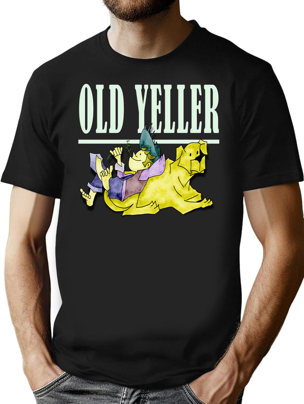The Old Yeller T-Shirt for Men & Women, T-Shirts Graphic Tee - Black