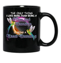 The Only Thing I Love More Than Being A Mom And Grandma Black Gift Coffee Mug - Black