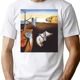 The Persistence Of Memory-Salvador Dali T-Shirt for Men & Women, T-Shirts Graphic Tee - White