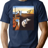 The Persistence Of Memory-Salvador Dali T-Shirt for Men & Women, T-Shirts Graphic Tee - Navy