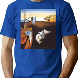 The Persistence Of Memory-Salvador Dali T-Shirt for Men & Women, T-Shirts Graphic Tee - Blue