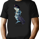 The Pilot T-Shirt for Men & Women, T-Shirts Graphic Tee - Black