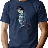 The Pilot T-Shirt for Men & Women, T-Shirts Graphic Tee - Navy