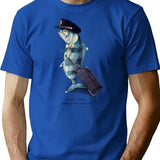 The Pilot T-Shirt for Men & Women, T-Shirts Graphic Tee - Blue