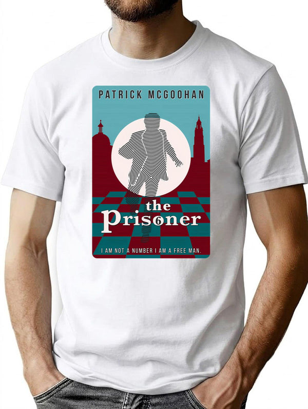 The Prisoner T-Shirt for Men & Women, T-Shirts Graphic Tee - White